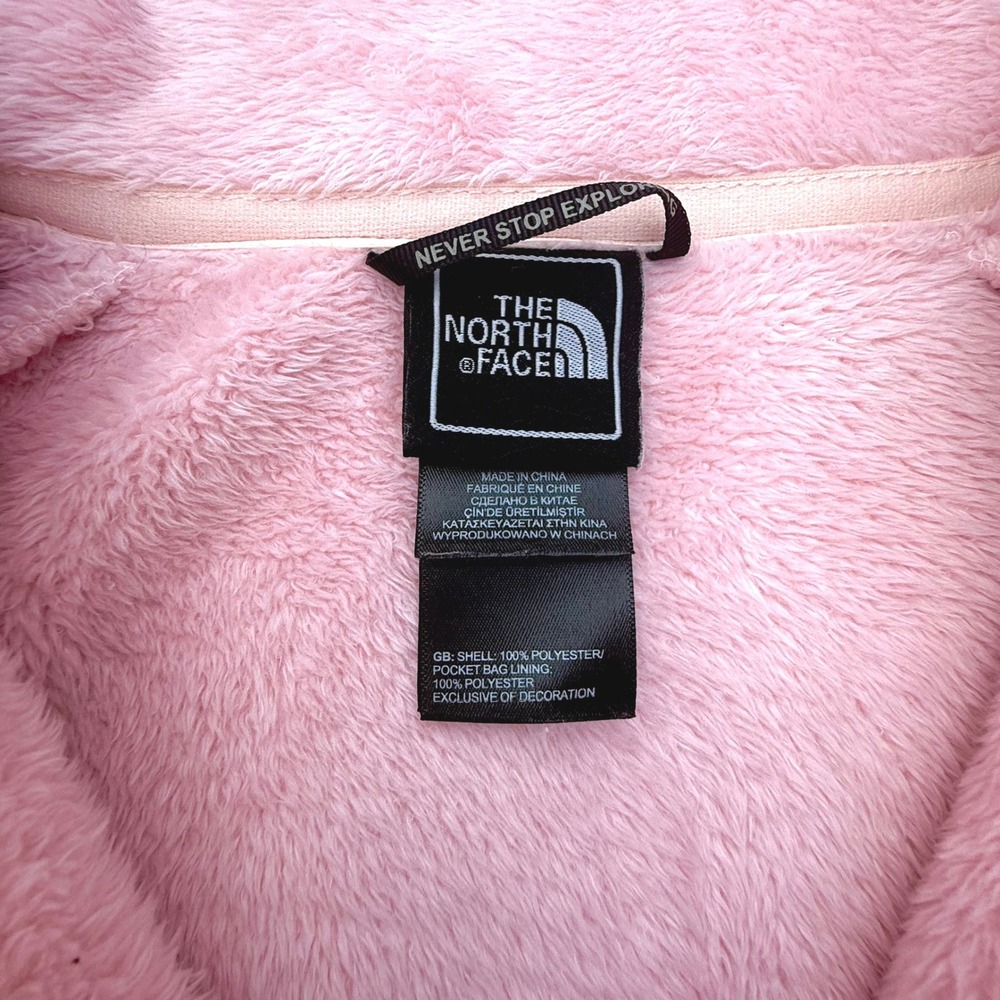 The North Face Womens Osito Full Zip High Pile Fleece Jacket Pink Large L - Picture 5 of 8